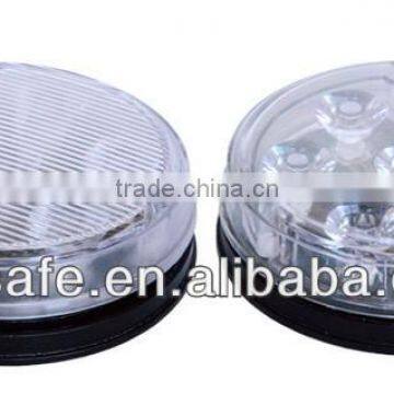 Police Led Warning Light, Aluminium Housing 12v Round Colored Strobe LTDG95 photo-2
