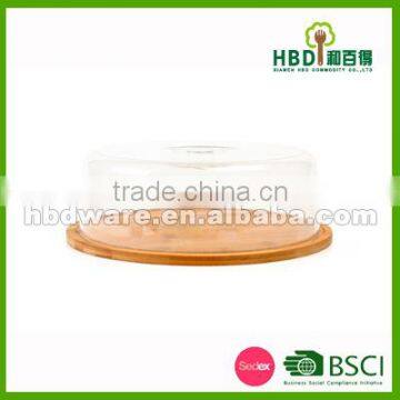 Cheese board with plastic cover , cheese dome