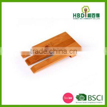 Bamboo salad hand/bamboo salad mixer/wood salad server