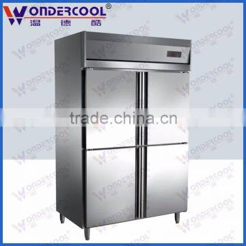 1000L 4 Doors Stainless Steel Commercial Kitchen Refrigeration Equipment