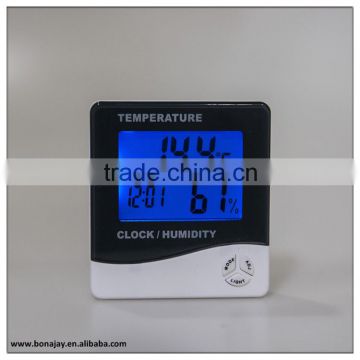 Indoor backlight digital thermometer hygro clock htc 1