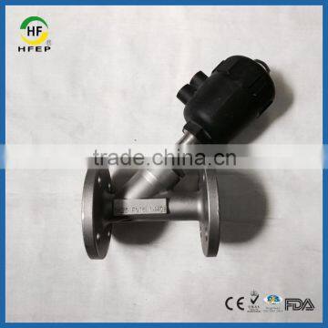 Stainless Steel Single and Double Pneumatic Actuator Angle Seat Valve