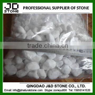 PP bag packing snow white pebble stone landscaping