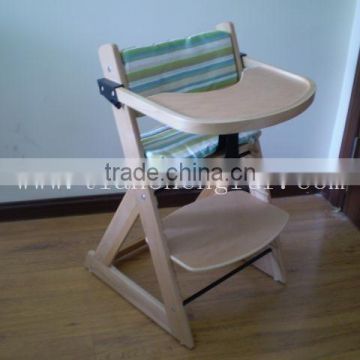 Colorful Wooden baby high chair