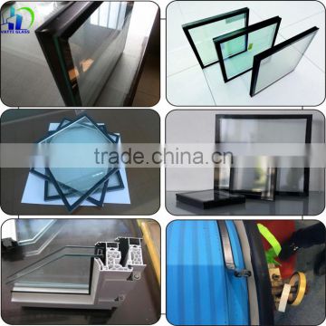 Best price double glazed insulated low-e glass for glass curtain wall, commerical buildings glass