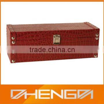 Best Sell Factory Customized 3 Bottles Leather Wine Packing Box (ZDS-F380)