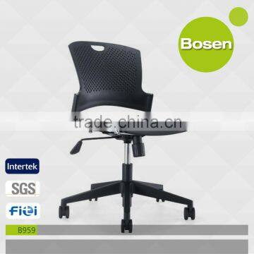 Hot selling modern clear general use Swivel plastic chair