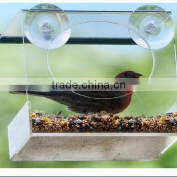 Window mounted Bird Feeder bird house for Small and Large Wild Birds