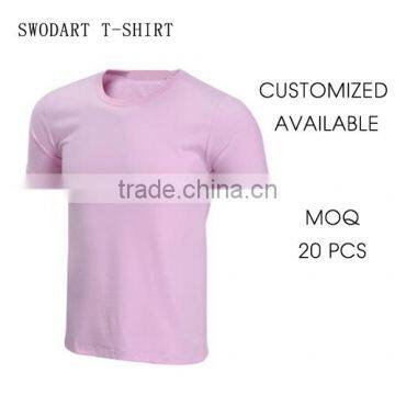 2016 Customized Design Pink Without Logo Shirt T-shirts Low Quantity Orders t Shirts Sports Shirt Training T-shirt