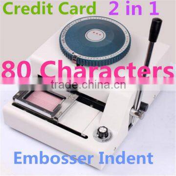 JIAXU JX-80CE characters 2 IN 1 Manual PVC card embosser indent machine