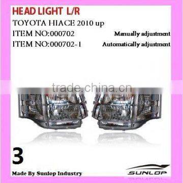 #000702 toyota hiace commuter spare parts, hiace headlights HID head light hiace commuter 2011 head lamp