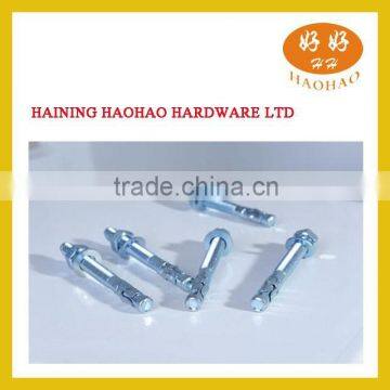 Galvanized steel wedge anchors with nut and washer made in china