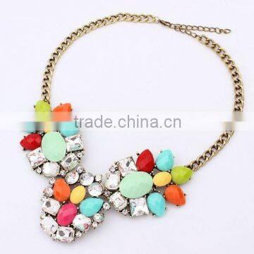 Fashion Resin Acrylic Choker Vintage Pendant Statement Necklace Women Necklaces & Pendants Fashion Necklaces for Women 2014