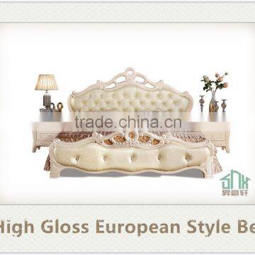 French bed room furniture HA-910# bed design furniture double bed design furniture fancy furniture bed