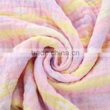 2016 New Style Knitted Blanket Baby 2 Colors 3 Layers Gauze Cotton Baby Blanket