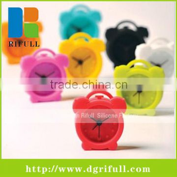 mini lovely silicone alarm clock