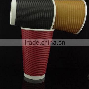 2016 New Design With 8oz/10oz/12oz Ripple Wall Paper Coffee Cups for Hot Drink From China photo-3