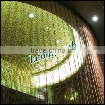 Metal mesh curtain for room divider