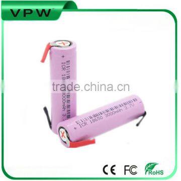 3.7v 1800mah 18650 li-ion battery with pcb