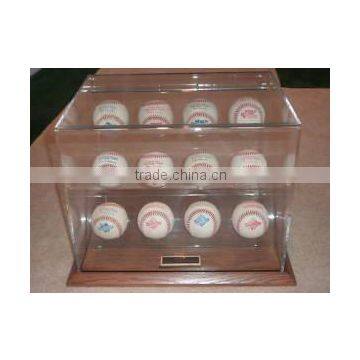 acrylic box-y1308243/customized acrylic baseball display case/lucite baseball display case/perspex baseball show box