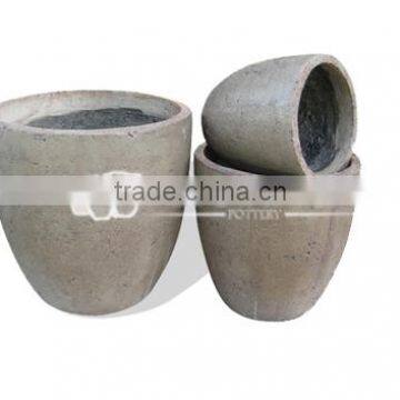 Round Lightweight Concrete Pot