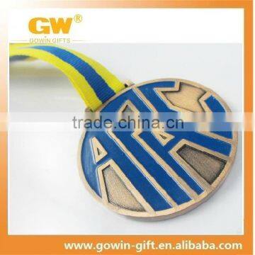 Bronze plating metal custom sport metal medal