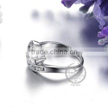2MM Stainless Steel Round Zircon Ring Fashion Women Ring Wedding Jewelry 6260480