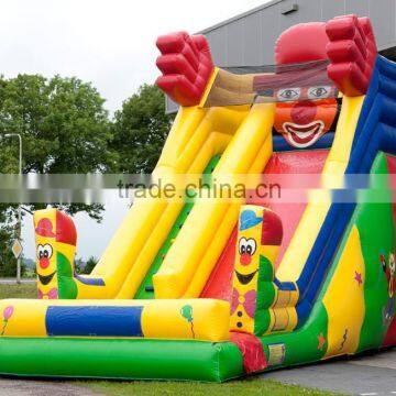 Colorful clown inflatable slide/water slide/slide