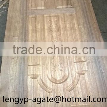 3mm Natural Teak Molded Door Skin Mdf