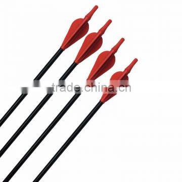 The Cheapest Fiberglass Arrow Steel Tip and Screw Point Red Vanes Nock Arrow photo-5