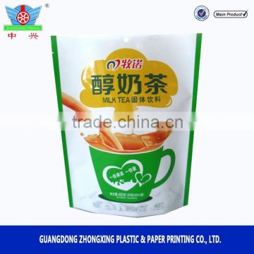 FDA certificated food packaging plastic sachet for instant tea bag milk tea