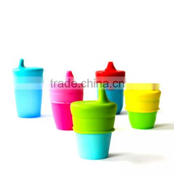 silicone plastic colorful cup cover for various bottle