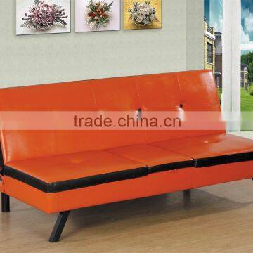 New product Faux Leather Sofa Bed With Fold Down Table and function of Music