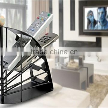 Kawachi New Black Solid Metal Remote Control Organiser Holder Tidy Storage Sky Dvd Tv Av