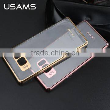 2016 Original USAMS ultra thin transparent and Laser Plating PC Back Cover Case For Samsung Galaxy Note 7