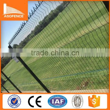 Galvanized or powder painted anti climb Security Perimeter ClearVu Fencing Panels