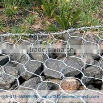 China, galvanized hexagonal gabion basket for sale