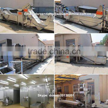 600-700kg/h full automatic frozen french fries making line