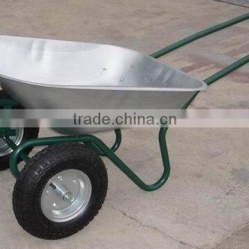 high quality 80kgs double wheels wheel barrow WB6211