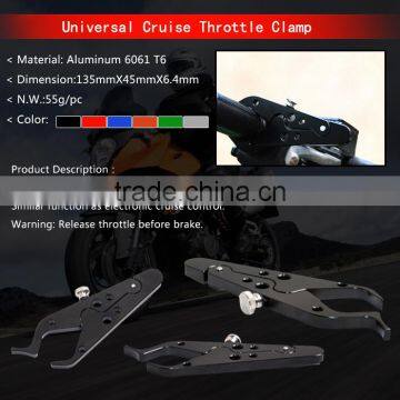 universal cruise throttle clamp to release your hand free on freeroad at special situation