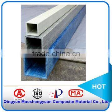 High strength pultrusion FRP square tube, pultrusion Fiberglass Square Tube GRP Rectangle Tubes