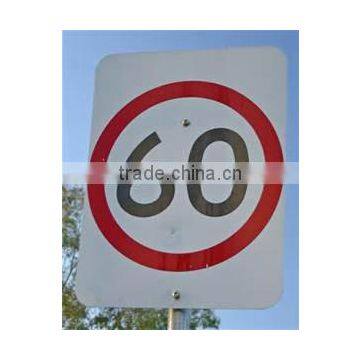 solar speed limit traffic sign