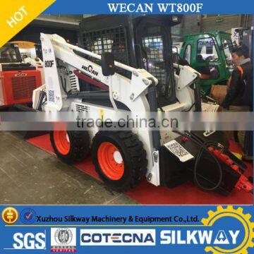 2017 Hot Sale Multi-function Skid Steer Loader Chinese Brand WECAN WT800F With Best Price