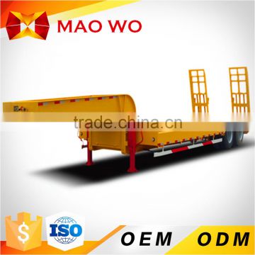 Factory gooseneck low bed semi trailer for widely used excavator transport