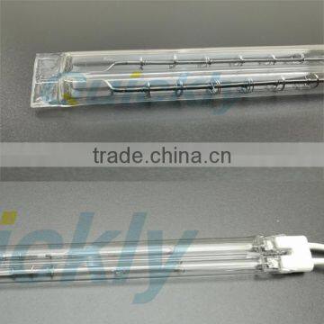 Short wavelength double quartz tube IR lamps