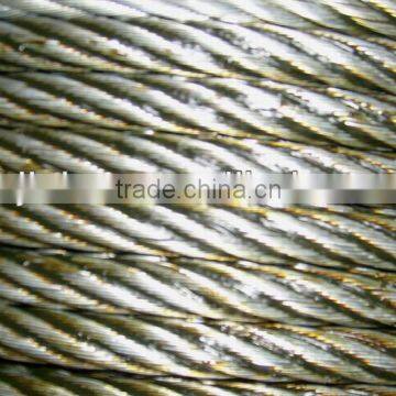 China ungalvanized steel wire rope 6x29Fi