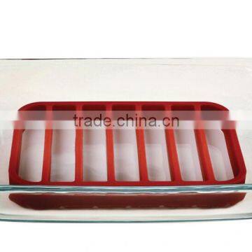 2016 Hot Selling 100% FDA Eco-friendly Silicone Bbq Roasting Rack photo-3
