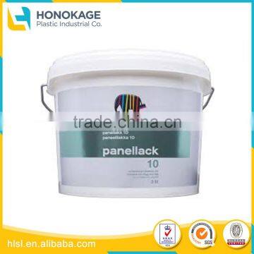 Plastic Paint Bucket Pails with Printed Label of Sizes 5 Litres