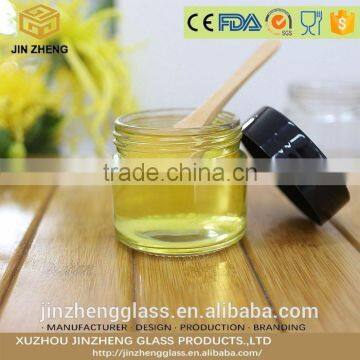 small wide mouth 100ml glass jar for storage