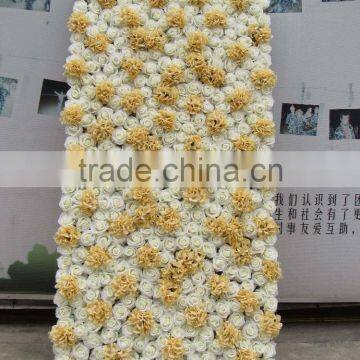 SJ44545 Silk Rose and Hydrangea Wedding Decoration Flower Wall photo-2
